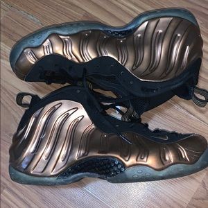 Foamposite copper size 9